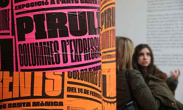 Exposició "Pirulís. Columnes d'expressió lliure"